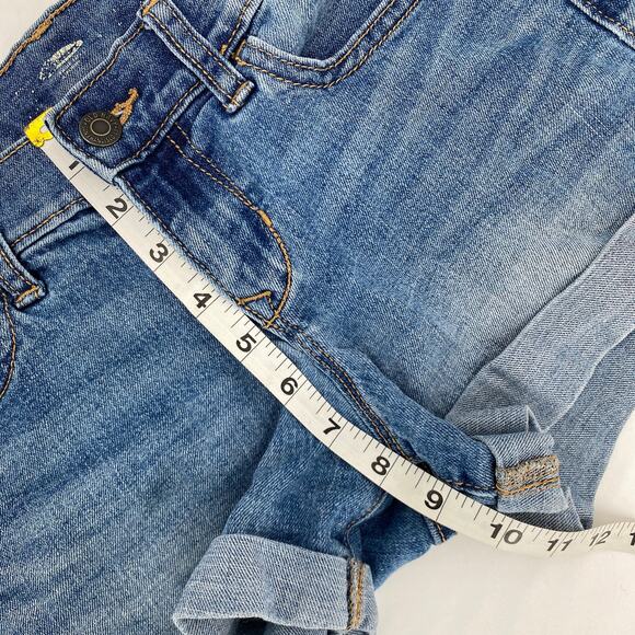 Old Navy Medium Wash Mid Rise Cuffed Denim Jeans Size 0 - Picture 7 of 7